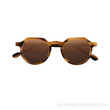 Высокий унисекс ретро винтажные ацетатные солнцезащитные очки со очками рамки
